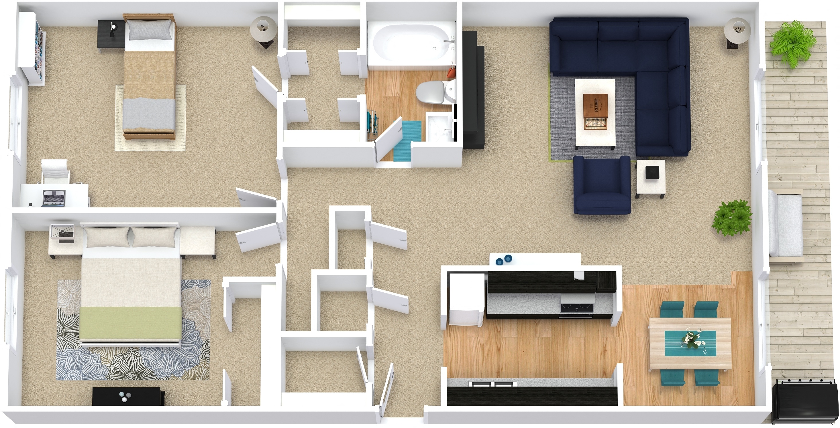 Weston Park Apartments, Des Moines, Iowa B1